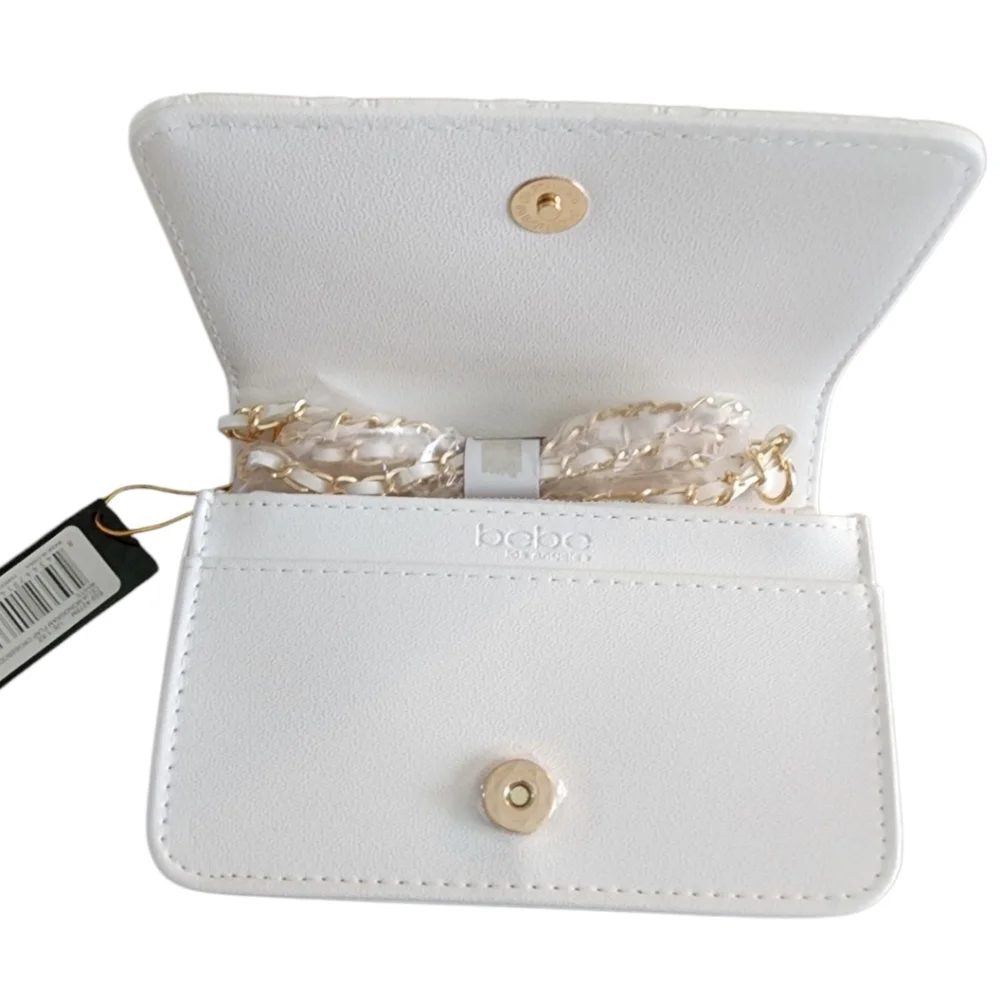 Bebe White Crossbody Bag NWT - Picture 3 of 12